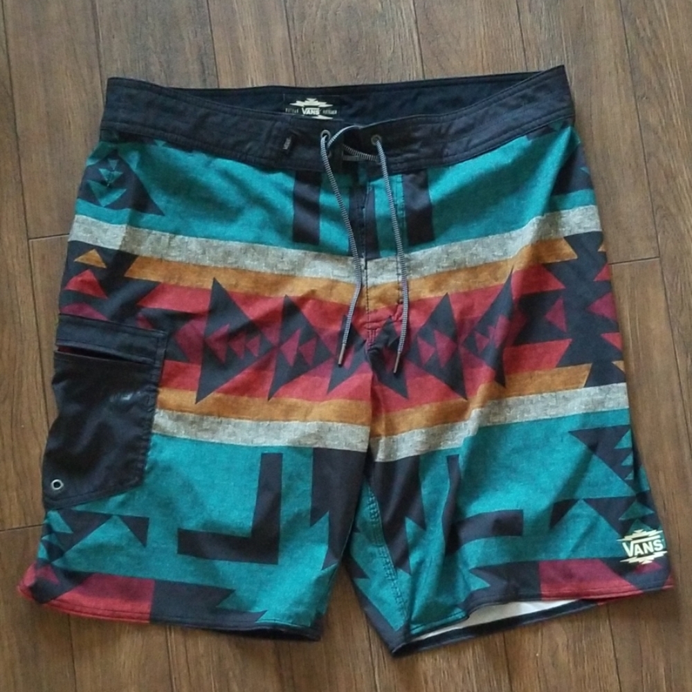 Vans Nathan Fletcher Board Shorts 36 NWOT